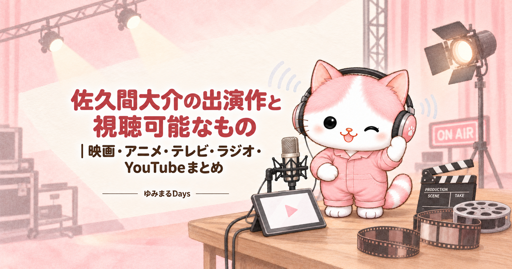 佐久間大介の出演作と視聴可能なもの|映画・アニメ・テレビ・ラジオ・YouTubeまとめ|ゆみまるDays