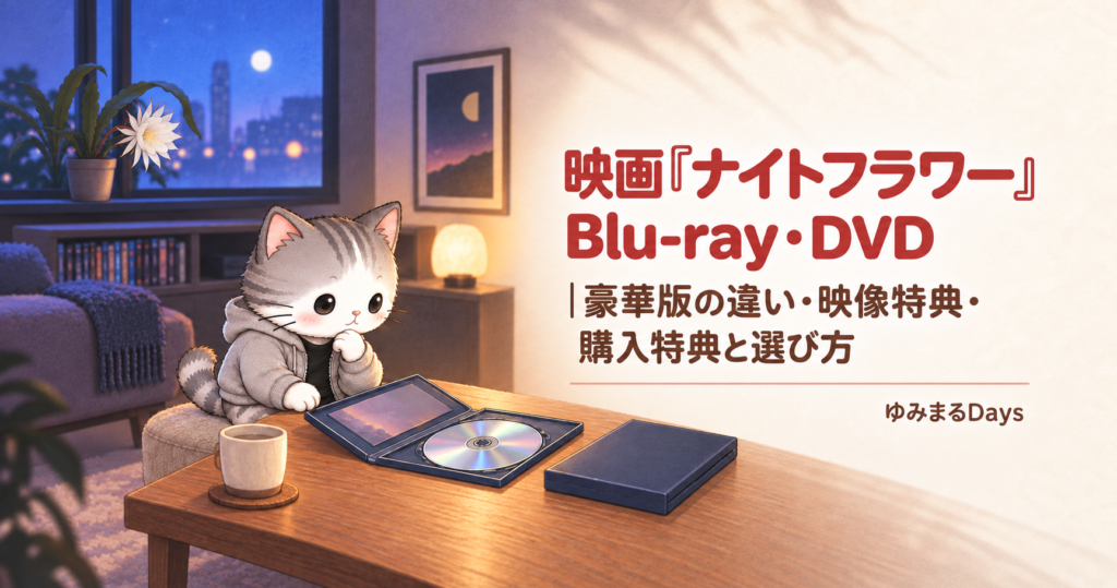 映画『ナイトフラワー』Blu-ray・DVD発売｜豪華版の違い・映像特典・購入特典と選び方｜ゆみまるDays