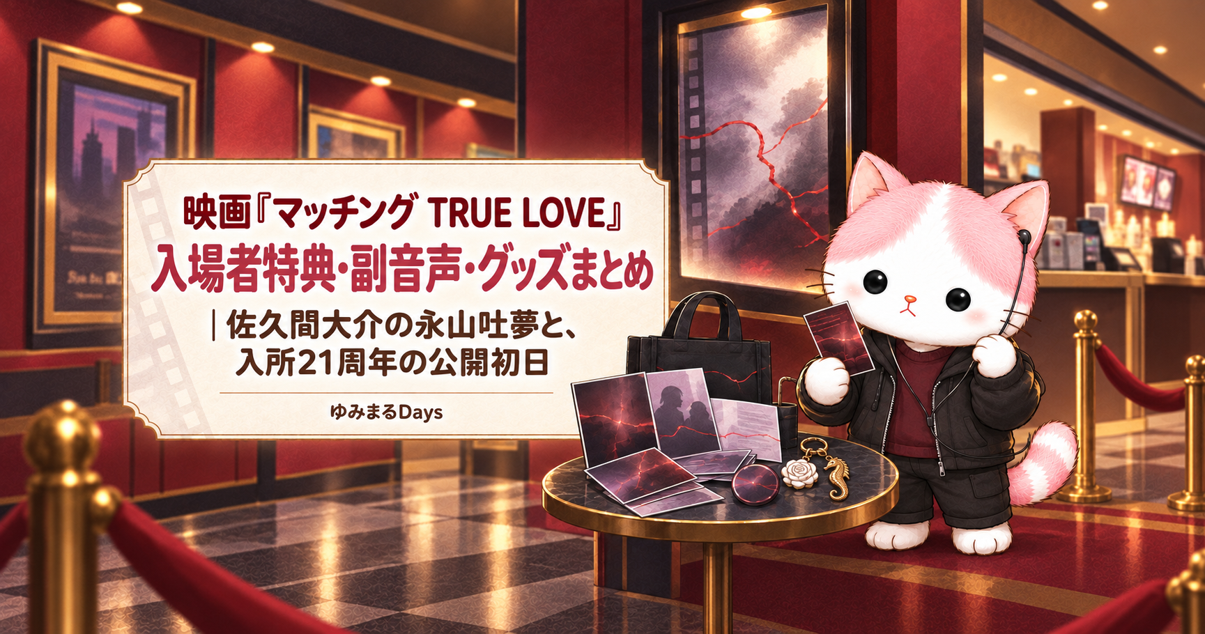 映画『マッチング TRUE LOVE』入場者特典・副音声・グッズまとめ|佐久間大介の永山吐夢と、入所21周年の公開初日|ゆみまるDays